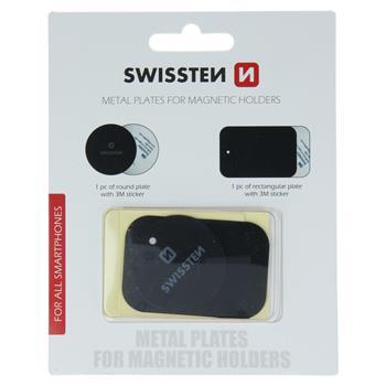 Plaque metallique pour support magnetique, Swissten