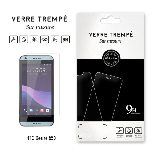 Verre trempe pour HTC Desire 650, Transparent
