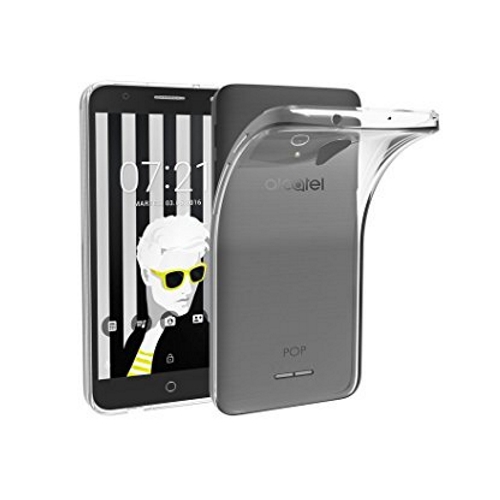 Coque Softgel pour Alcatel Pop 4 Transparent
