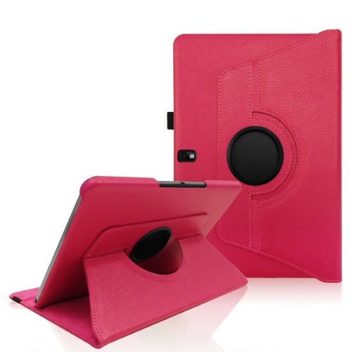 Etui rotatif pour Galaxy Note 10.1 (2014), Fushia