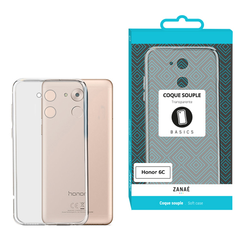 Coque Softgel pour Honor 6C / Nova Smart, Transparent