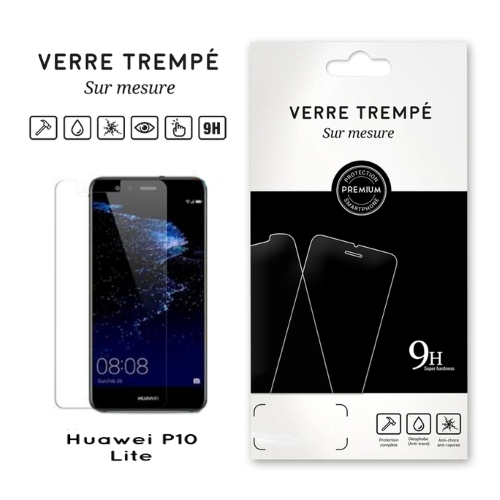Verre trempe pour Huawei P10 Lite 2017, Transparent