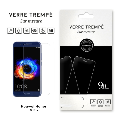 Verre trempe pour Honor 8 Pro, Transparent