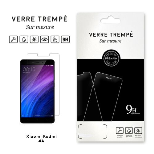 Verre trempe pour Xiaomi Redmi 4A, Transparent