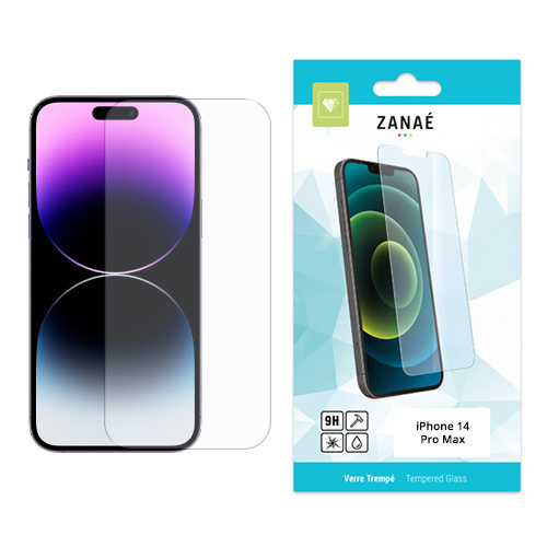 Verre trempe pour iPhone 14 Pro Max, Transparent