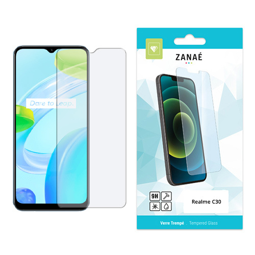 Verre trempe pour Realme C30, Transparent