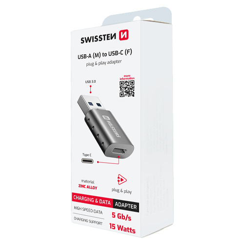 Adaptateur OTG Swissten USB / USB-C