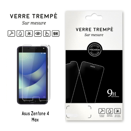 Verre trempe pour Asus Zenfone 4 Max (ZC 520KL), Transparent