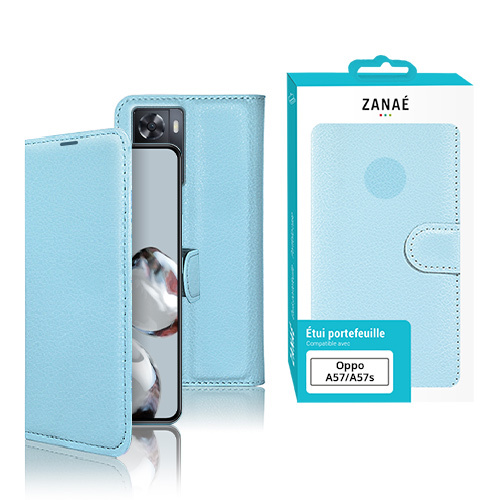 Zanae Wallet for Oppo A77 5G, Light blue