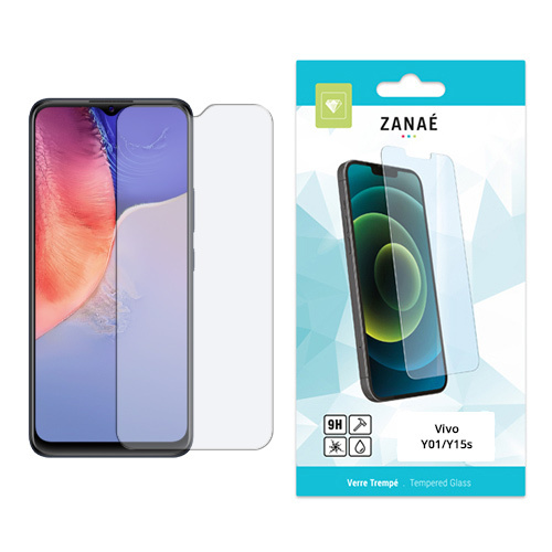 Film Protecteur en verre trempe pour Vivo Y01 / Y15s, Transparent