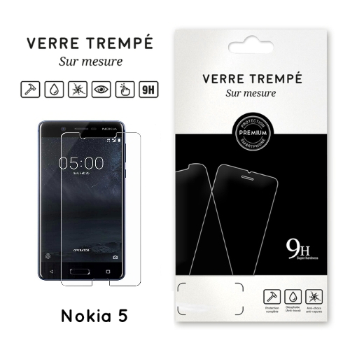Verre trempe pour Nokia 5, Transparent