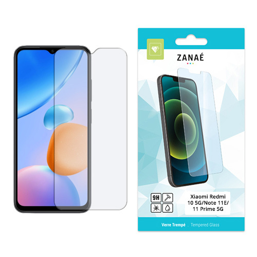 Film Protecteur en verre trempe pour Xiaomi Redmi 10 5G / Note 11E / 11 Prime 5G, Transparent