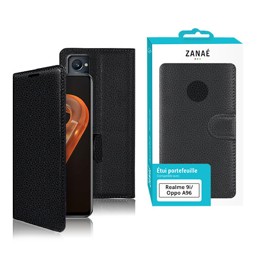 Zanae Wallet for Oppo A96, Black