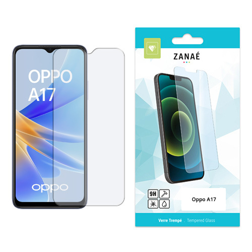Film Protecteur en verre trempe pour Oppo A17, Transparent