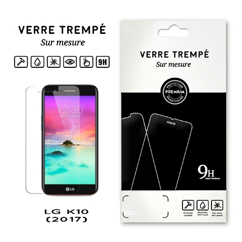 Verre trempe pour LG K10 (2017) Transparent