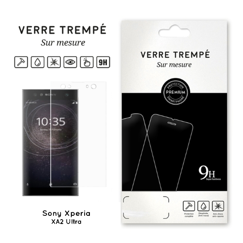 Verre trempe pour Sony Xperia XA2 Ultra, Transparent