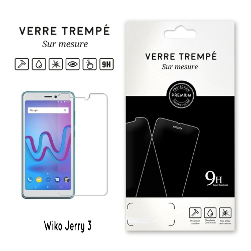 Verre trempe pour Wiko Jerry 3, Transparent