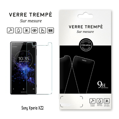 Verre trempe pour Sony Xperia XZ2, Transparent