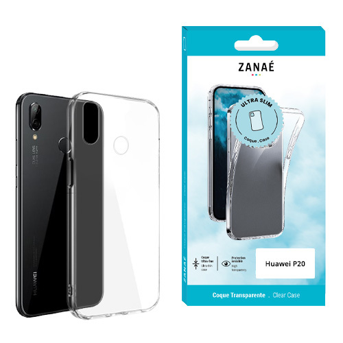 Coque Softgel pour Huawei P20, Transparent