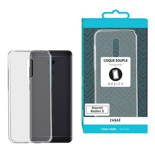 Coque Softgel pour Xiaomi Redmi 5, Transparent