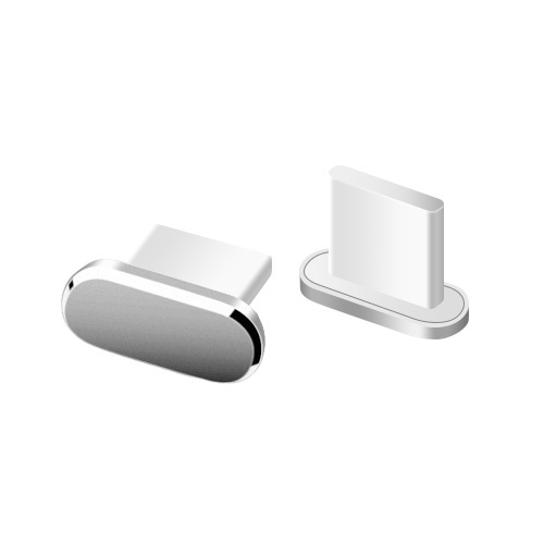 Bouchon anti poussiere pour prise Lightning, Gris