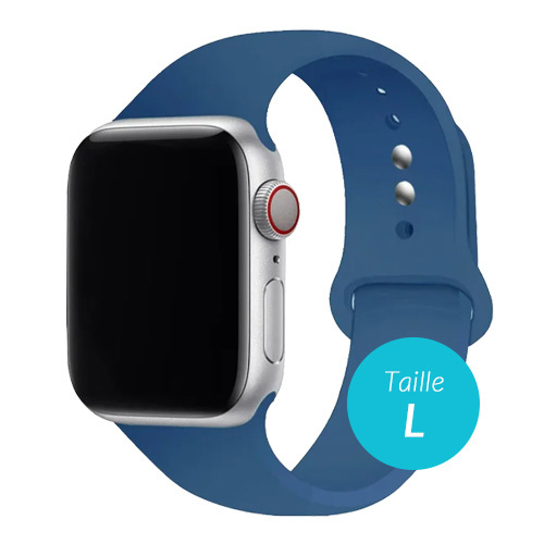 Bracelet en silicone pour Apple Watch 38 / 40, Marine