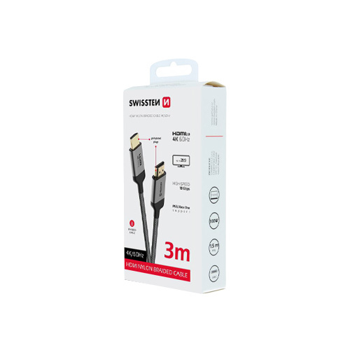 Cable HDMI 4K 3m, Swissten