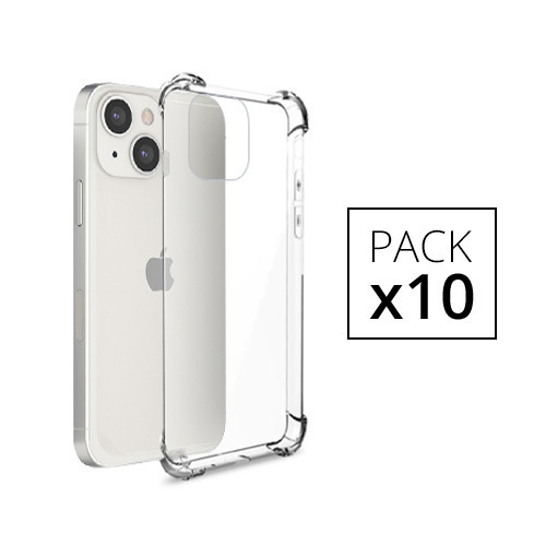 Lot de 10 coques silicones transparents avec coins renforces pour Galaxy Xcover 4 / 4s, Transparent