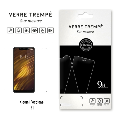 Verre trempe pour Xiaomi Pocophone F1, Transparent