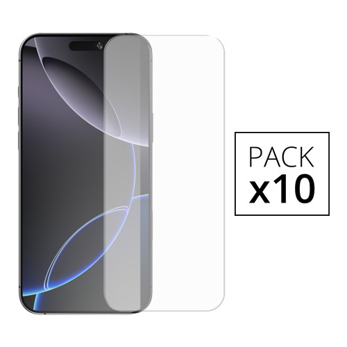 Pack de 10 Verres trempes pour iPhone 18 Pro Max / 17 Pro Max / 16 Pro Max, Transparent