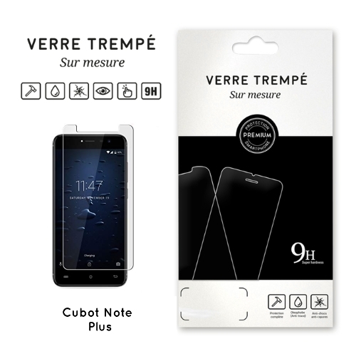 Verre trempe pour Cubot Note Plus, Transparent