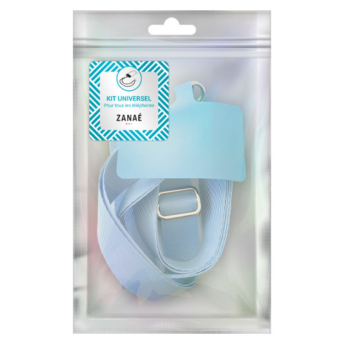 Bandouliere en nylon, Bleu clair