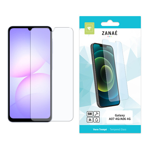 Film Protecteur en verre trempe pour Galaxy A07 4G/ A07 5G / A06 4G, Transparent