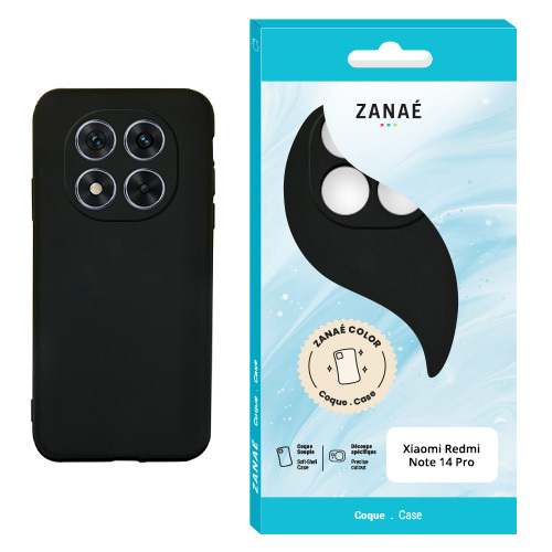 Coque Zanae Color pour Redmi Note 14 Pro / Poco X7, Noir
