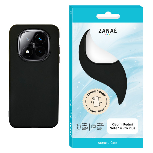 Coque Zanae Color pour Redmi note 14 Pro Plus, Noir