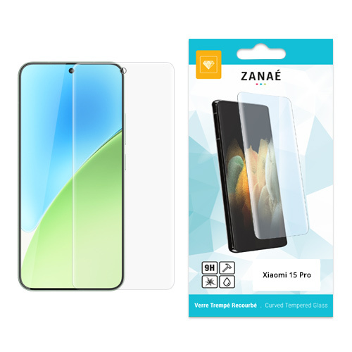 Verre trempe recourbe pour Xiaomi 15 Pro, Transparent