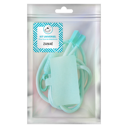 Cordon universel Color Block, Menthe