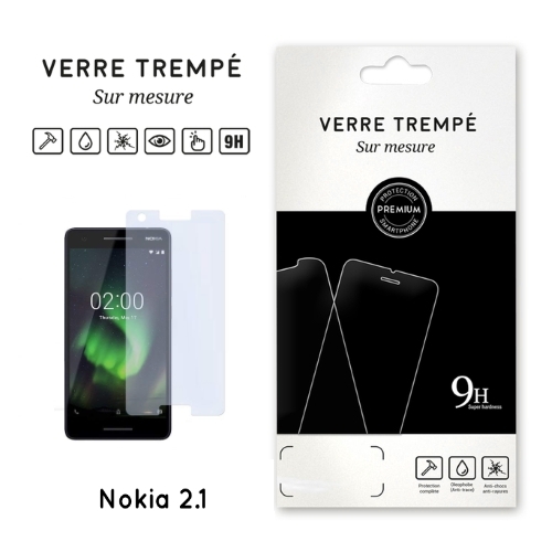 Verre trempe pour Nokia 2.1, Transparent