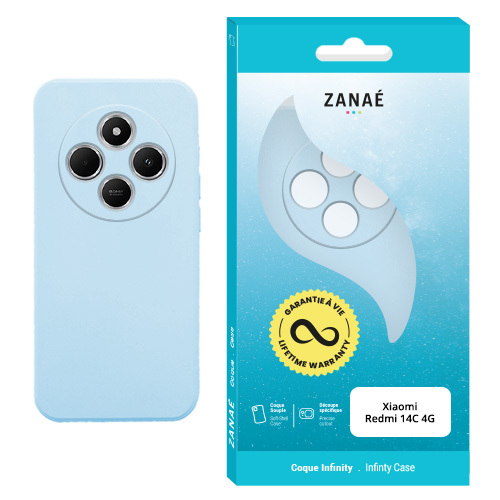 Coque Infinity pour Redmi 14C 4G, Bleu clair