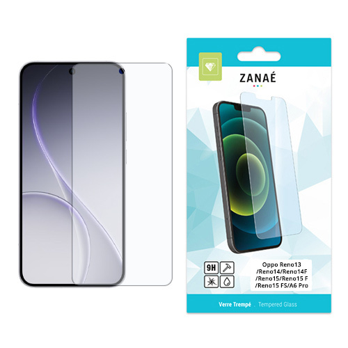 Film de protection en verre trempe pour Oppo Reno13 / Reno14 / Reno14F/ Reno15/Reno15 F/Reno15 FS/ A6 Pro, Transparent