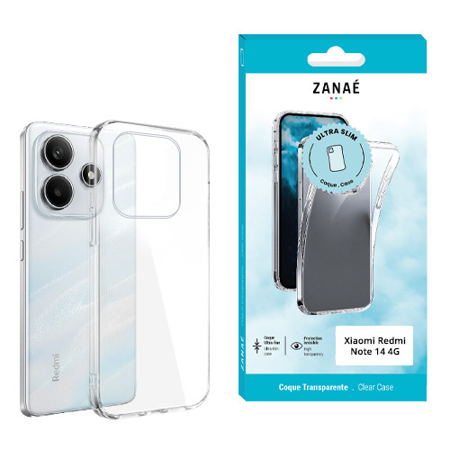 Coque Softgel pour Redmi note 14 4G, Transparent