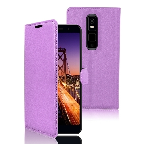 Etui Portefeuille Zanae pour Altice S61 Violet