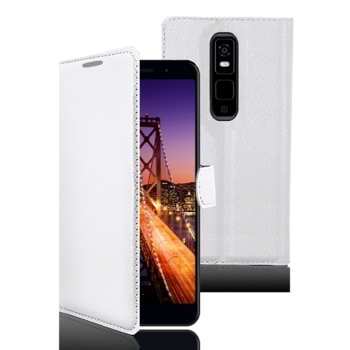 Etui Portefeuille Zanae pour Altice S61 Blanc