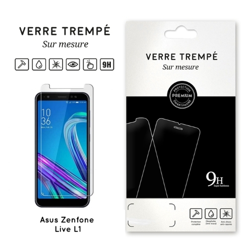 Verre trempe pour Asus Zenfone Live L1, Transparent