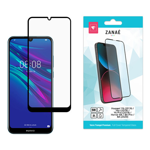 Verre trempe Full Cover pour Huawei Y6 2019 / Y6s (2019) / Y6 Pro (2019) / Honor 8A / 8A Pro / 8A (2020) /