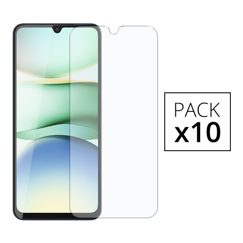 Pack de 10 verres trempes pour Redmi A5, Transparent