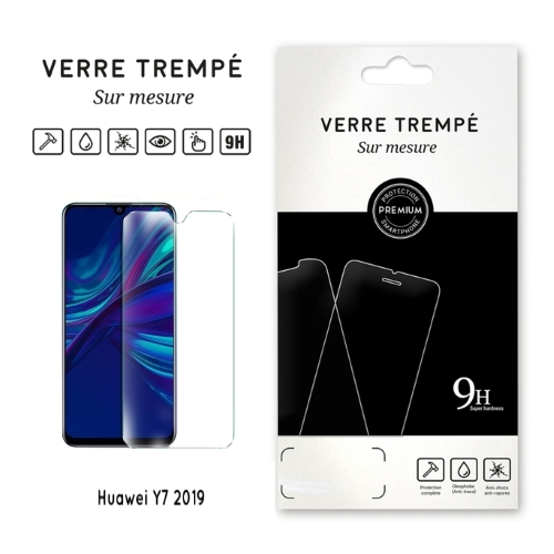 Verre trempe pour Huawei Y7 (2019), Transparent