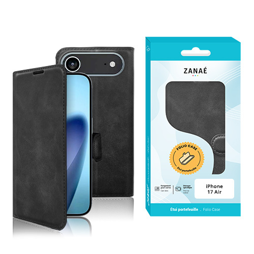 Portefeuille Zanae Columbia pour iPhone Air, Noir
