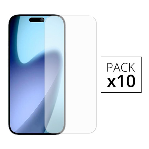 Pack de 10 verres trempes pour iPhone Air, Transparent