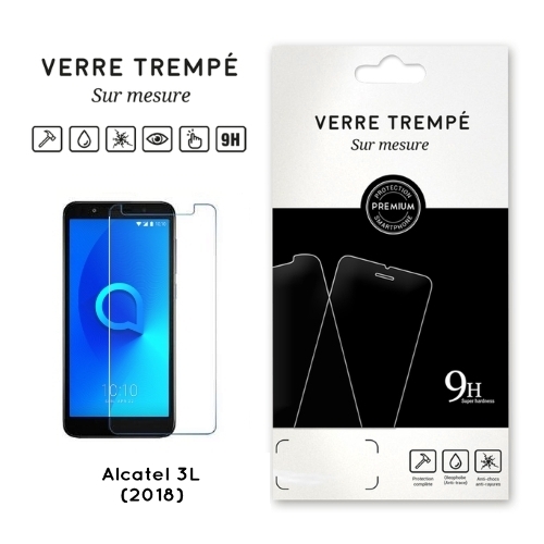 Verre trempe pour Alcatel 3L 2018 (5034D) Transparent